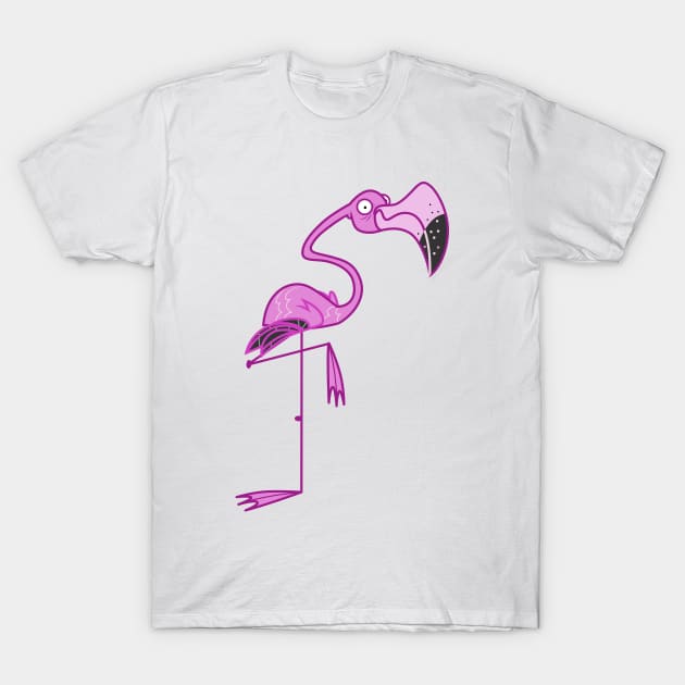 Flamingo 1 T-Shirt by CloudyGlow